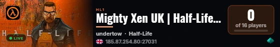 Mighty Xen UK | Half-Life DM (1) live status badge