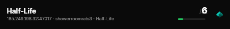 Half-Life live status badge
