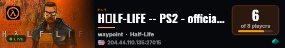 HλLF-LIFE -- PS2 - official PS2 maps on PC live status badge