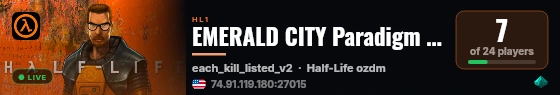 EMERALD CITY Paradigm L-oz-T live status badge