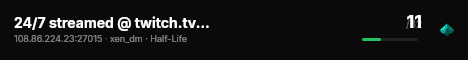24/7 streamed @ twitch.tv/hlteevee default + further data maps live status badge