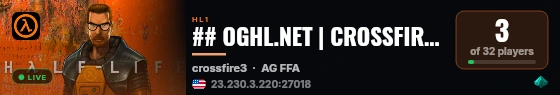 ## OGHL.NET | CROSSFIRE 24/7 MIAMI - 1000FPS live status badge