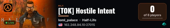 [TOK] Hostile Intent live status badge