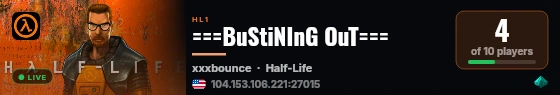 ===BuStiNInG OuT=== live status badge