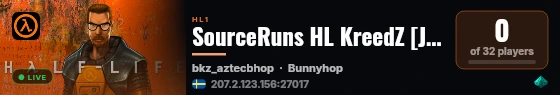 SourceRuns HL KreedZ [Jump/Climb] #1 live status badge
