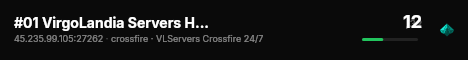 #01 VirgoLandia Servers HL Crossfire 24/7 live status badge