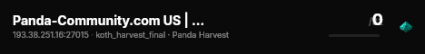 Panda-Community.com US | Harvest live status badge