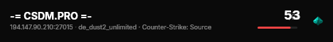 -= CSDM.PRO =- live status badge