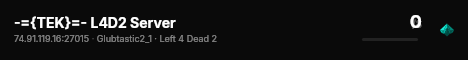 -={TEK}=- L4D2 Server live status badge