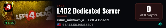 L4D2 Dedicated Server live status badge