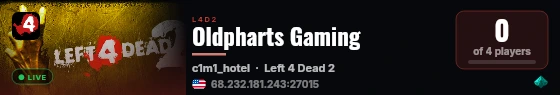 Oldpharts Gaming live status badge