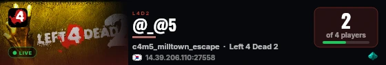 @_@5 live status badge
