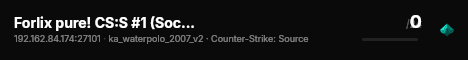 Forlix pure! CS:S #1 (Soccer/Stats) live status badge