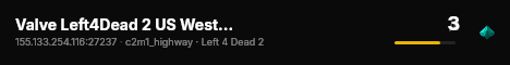 Valve Left4Dead 2 US West Server (srcds1001-eat1.117.223) live status badge