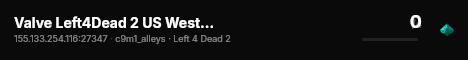 Valve Left4Dead 2 US West Server (srcds1001-eat1.117.333) live status badge