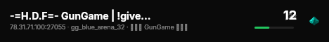 -=H.D.F=- GunGame | !give | Sticky Nades | !stamm | -=H.D.F=- live status badge