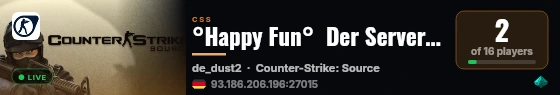 °Happy Fun°  Der Server mit Spass am Spiel ;-) live status badge