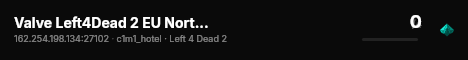 Valve Left4Dead 2 EU North Server (srcds1003-sto1.181.88) live status badge