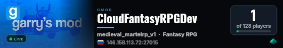 CloudFantasyRPGDev live status badge