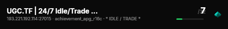UGC.TF | 24/7 Idle/Trade #3 | RTD/BP live status badge