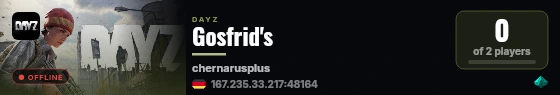 Gosfrid's live status badge