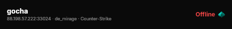 gocha live status badge