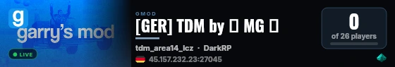 [GER] TDM by ★ MG ★ live status badge
