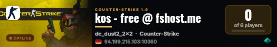 kos - free @ fshost.me live status badge