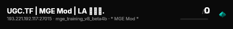 UGC.TF | MGE Mod | LA ███. live status badge