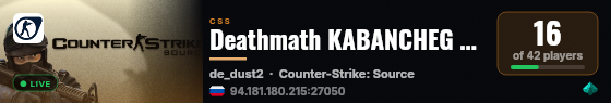 Deathmath KABANCHEG [LEGION-FIRE.RU] live status badge