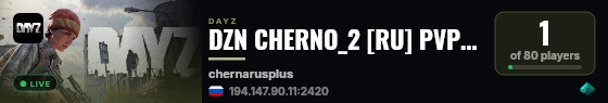 DZN CHERNO_2 [RU] PVP | 3PP | VANILLA++ live status badge