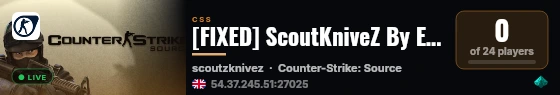 [FIXED] ScoutKniveZ By Elite-HunterZ |2026, RANK, RPG, CSSDM| live status badge