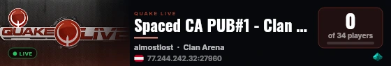 Spaced CA PUB#1 - Clan Arena - 16v16 (Austria) live status badge