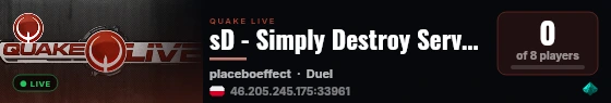 sD - Simply Destroy Server #2 live status badge
