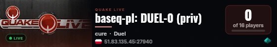 baseq-pl: DUEL-0 (priv) live status badge