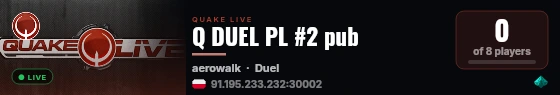 Q DUEL PL #2 pub live status badge