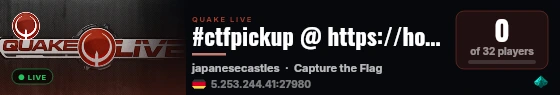 #ctfpickup @ https://houseofquake.com/discord #20 live status badge