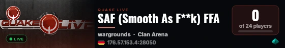 SAF (Smooth As F**k) FFA live status badge