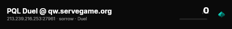 PQL Duel @ qw.servegame.org live status badge