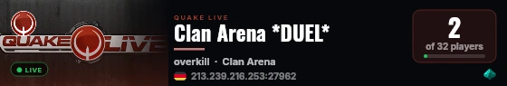 Clan Arena *DUEL* live status badge