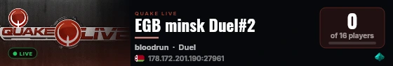 EGB minsk Duel#2 live status badge