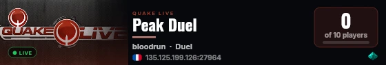 Peak Duel live status badge