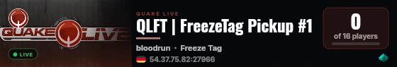 QLFT | FreezeTag Pickup #1 live status badge