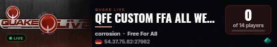 QFE CUSTOM FFA ALL WEAPONS | FULL STACK live status badge