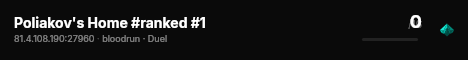Poliakov's Home #ranked #1 live status badge