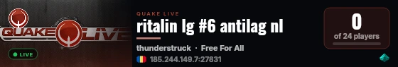 ritalin lg #6 antilag nl live status badge
