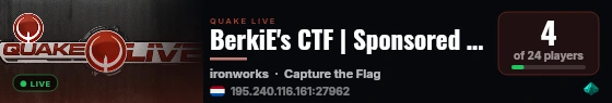BerkiE's CTF | Sponsored by HiddenShootSpots.com live status badge