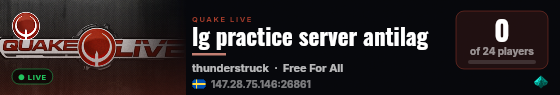 lg practice server antilag live status badge