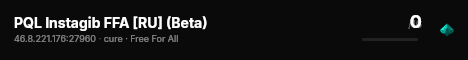 PQL Instagib FFA [RU] (Beta) live status badge