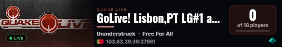 GoLive! Lisbon,PT LG#1 antilag live status badge